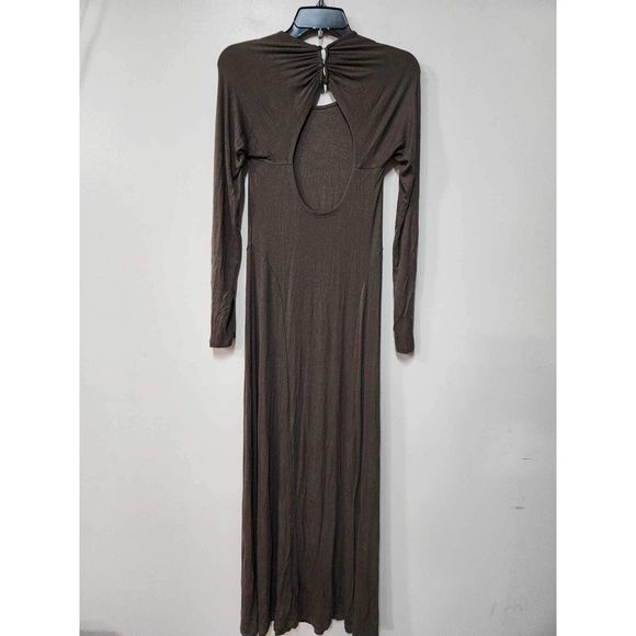 Free People FP Beach Cut Out Shoulder Maxi Dress Size S. A43 - Picture 3 of 4